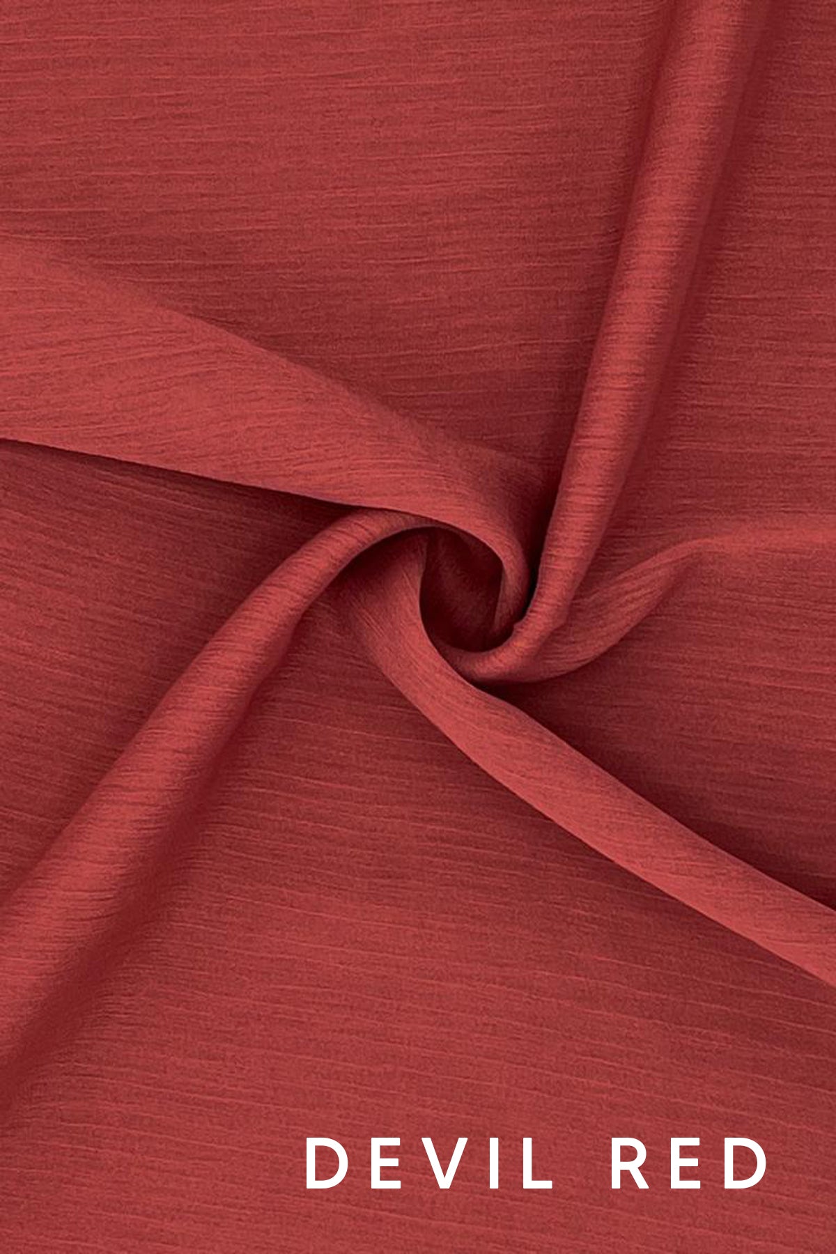 Crinkle Chiffon - Devil Red